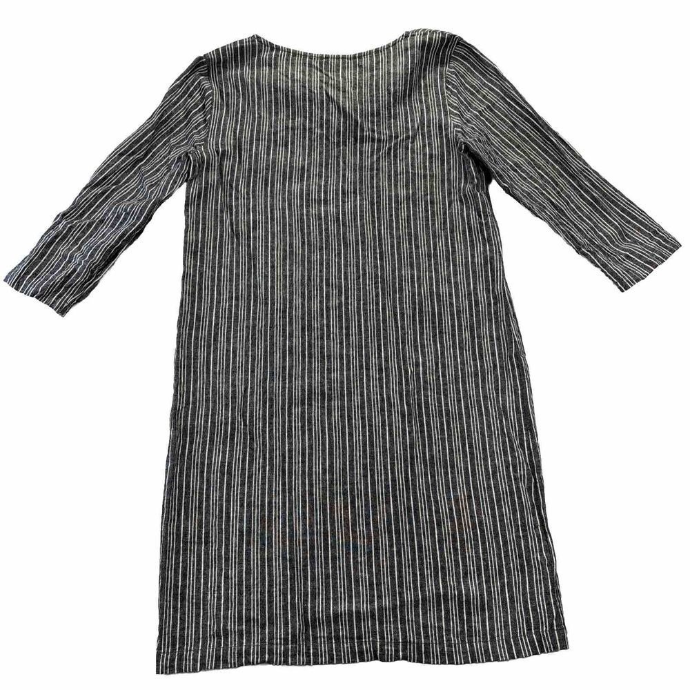 Anne Klein Womens Dress Linen Blend 3/4 Sleeve Striped Size 4 Beachy Lightweight - Picture 15 of 16